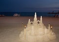 Evening on the beach in Majorca. Royalty Free Stock Photo