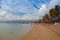 Evening on the beach Playa Giron, Cuba. Royalty Free Stock Photo