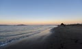 Evening at beach of San Francisco Royalty Free Stock Photo