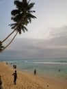 Evening beach sri lanka