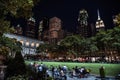 Evening at Bryant Park - Manhattan, New York City Royalty Free Stock Photo