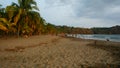 Evening at Carillo beach in Costa Rica