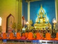 Evening chant in Marble temple