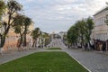 Evening city Orel. Lenin Street.