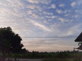 Evening cloud formations seen from my peaceful village