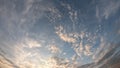 The evening cloudy sky. Dramatic sky. Evening landscape, twilight Royalty Free Stock Photo