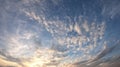 The evening cloudy sky. Dramatic sky. Evening landscape, twilight Royalty Free Stock Photo
