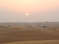 Evening Desert Safari in Dubai Royalty Free Stock Photo