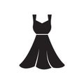 Evening dress icon. Flat style sign for mobile concept and web design Royalty Free Stock Photo