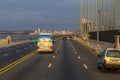 Evening drive along the Malecon, Havana, Cuba Royalty Free Stock Photo