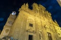 Evening Gallipoli, Puglia, Italy, Saint Agata Cathedral. Royalty Free Stock Photo