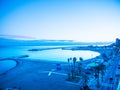 Evening falls over the sea in Fuengirola on the costa Del Sol in Andalucia Spain Royalty Free Stock Photo