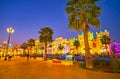 The evening in Global Village Dubai, UAE Royalty Free Stock Photo