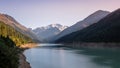 Evening at Gepatsch Reservoir in the Kauner valley Tyrol, Austria