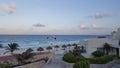 Evening Hours at Caribbean coast resorts Royalty Free Stock Photo