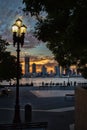 Evening at Hudson river Manhattan