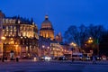 Evening illumination of Saint Petersburg