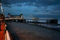 Evening image of the pier in Penarth Royalty Free Stock Photo