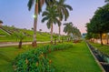 Evening in Inya lake park, Yangon, Myanmar Royalty Free Stock Photo