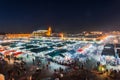 Evening at Jamaa El Fna food market aquare in MArrakesh,Morocco