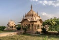 Evening at kusum sarovar near govardhan