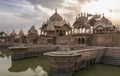 Evening at kusum sarovar near govardhan