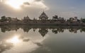 Evening at kusum sarovar near govardhan