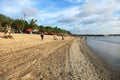 Kuta Beach in the evening in Bali, Indonesia.