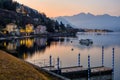 Evening on Laggo Maggiore near Baveno, Italy Royalty Free Stock Photo