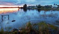 Evening by lake Ladoga near a small village, Karel