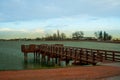 Evening on Lake and Pier