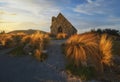 Evening at Lake Tekapo Church of the Good Shepherd, New Zealand Royalty Free Stock Photo