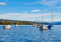 Evening on Lake Zurich in Switzerland