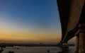 Evening landscape of Karnaphuli River with Shah Amanat Bridge