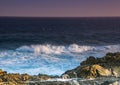 Evening landscape at the Tsitsikamma National Park and the Otter Trail in South Africa Royalty Free Stock Photo