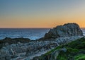 Evening landscape at the Tsitsikamma National Park and the Otter Trail in South Africa Royalty Free Stock Photo