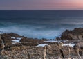 Evening landscape at the Tsitsikamma National Park and the Otter Trail in South Africa Royalty Free Stock Photo