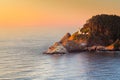 Evening light on the historic Heceta Head Lighthouse on the Oregon Coast, Oregon