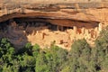 Cliff Palace in Evening Light, Mesa Verde National Park, Colorado Royalty Free Stock Photo