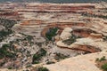 Sipapu Bridge Overlook above Armstrong Canyon, Natural Bridges National Monument, Utah Royalty Free Stock Photo