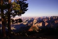 Evening light on the North Rim from Point Imperial Royalty Free Stock Photo