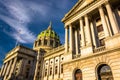 Evening light on the Pennsylvania State Capitol in Harrisburg, P Royalty Free Stock Photo