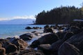 Evening Light on Beecher Bay and Olympic Mountains, East Sooke Regional Park, Vancouver Island