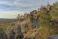 Evening Light on Sandstone Cliffs Royalty Free Stock Photo