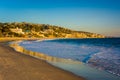 Evening light on the shore in Laguna Beach Royalty Free Stock Photo