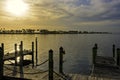 Evening Light and Sky on Tampa Bay, Florida Royalty Free Stock Photo