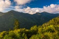 Evening light on the Smokies, seen from an overlook on Newfound Royalty Free Stock Photo