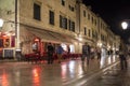 Evening in the main street Stradun, Dubrovnik, Croatia
