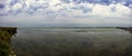 Evening on Maliy Sasik Lake. Ukraine, Rasseika, Tuzlovski Lagoons National Park Royalty Free Stock Photo