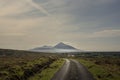 Evening mist around Slievemore, Achill Island, ireland Royalty Free Stock Photo